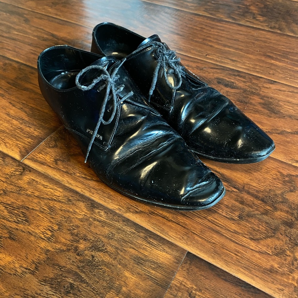 Prada Patent Leather Dress Shoes! Beautiful. - image 2
